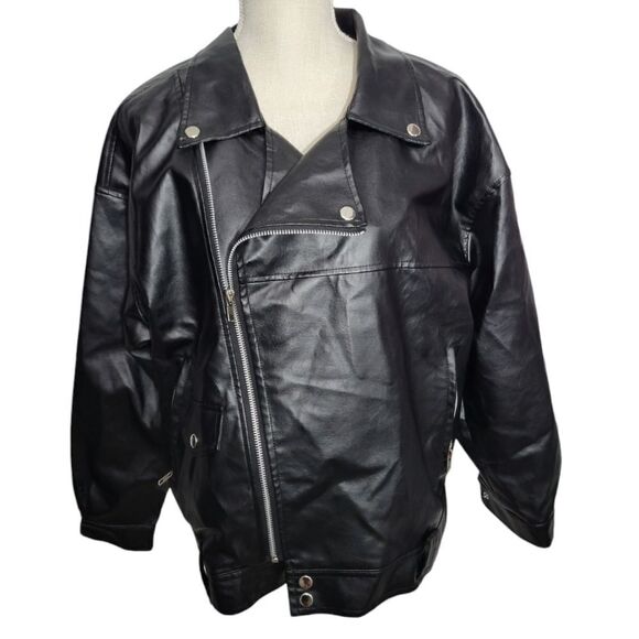Jackets & Blazers - Women's faux leather jacket